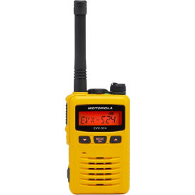 Two-Way Radio, 2 Watt Analog,3 Watt Digital, 256 Channel, UHF 403-470 MHz Yellow