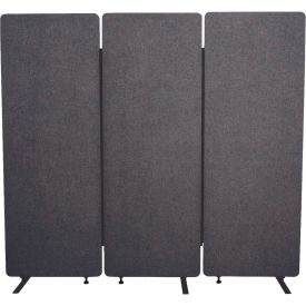 Acoustic Room Dividers - 3 Pack - Slate Gray