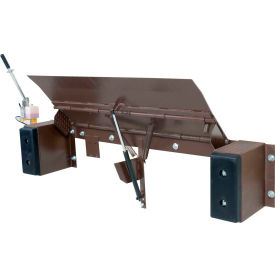 Edge-of Dock Leveler 72"W Usable 20,000 Lb. Capacity - Hand Pump Hydraulic
