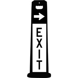 Compact EXIT Sign For Parking Lots, Black