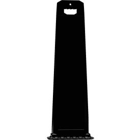 Vertical Panel Channelizer Barricade W/ Oversized Handle, Black