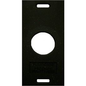 30 Lb. Recycled Rubber Base For Watchtower And Navicade Cones, Black, Rectangle Shape