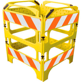 All Plastic Manhole Guard, Nonconductive-Engineer Grade Sheeting, Yellow