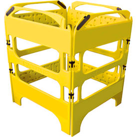 All Plastic Manhole Guard, Nonconductive, Yellow