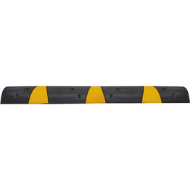 Plasticade SB72N-SE Speed Bump with Cat Eye Reflectors, Recycled Rubber with Reflective Stripes