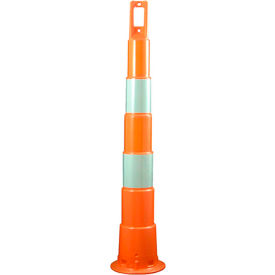 Navicade 42" Channelizing Orange Cone, 4 4" Diamond Grade Sheeting Bands