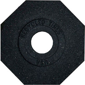 10 Lb. Recycled Rubber Base for Watchtower Delineator, 15-1/2"W x 3"H, Octagon