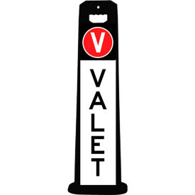 Compact VALET Sign For Parking Lots, Black
