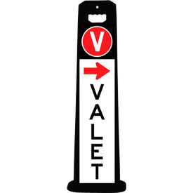 Compact VALET with Arrow For Parking Lots, Black