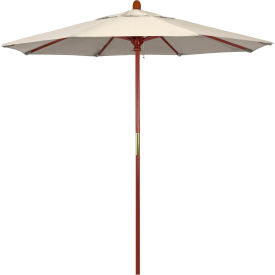 7.5' Patio Umbrella - Olefin Antique Beige - Hardwood Pole