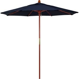 7.5' Patio Umbrella - Olefin Navy - Hardwood Pole - Grove Series