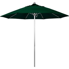9' Patio Umbrella - Olefin Hunter Green - Silver Pole