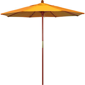7.5' Patio Umbrella - Olefin Lemon - Hardwood Pole