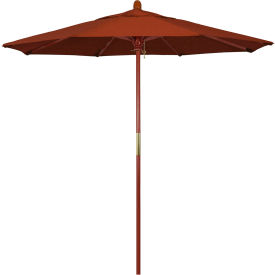 7.5' Patio Umbrella - Olefin Terracotta - Hardwood Pole - Grove Series