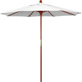 7.5' Patio Umbrella - Olefin White - Hardwood Pole