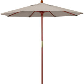 7.5' Patio Umbrella - Olefin Woven Granite - Hardwood Pole - Grove