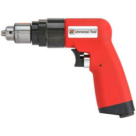 Pistol Grip Air Drill, Keyed, 1/4" Chuck, 0.9 HP, 6000 RPM