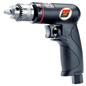 Reversible Pistol Grip Air Drill, Keyed, 1/4" Chuck, 2600 RPM