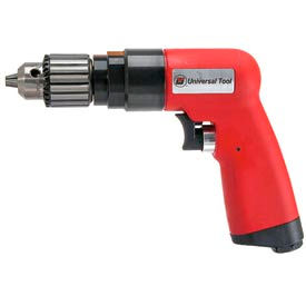 Universal Tool Pistol Grip Air Drill, Keyed, 3/8" Chuck, 2600 RPM