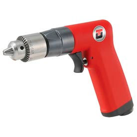 Pistol Grip Air Drill, Keyed, 1/4" Chuck, 500 RPM