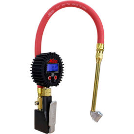 Compact Inflator Gauge with Digital Gauge and Dual Head Chuck