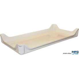 Molded Fiberglass Stacking Ventilation Tray with Drop Sides White 30 3/8" x 15 7/8" x 3 5/8"