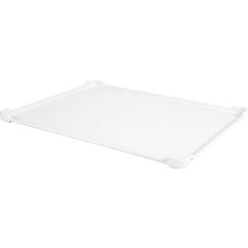 Molded Fiberglass Stacking Drying Tray with Drop Ends and Sides 30 1/8" x 24" x 1 3/8" White