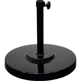 50 lbs Umbrella Base - Steel Covered Concrete - Black
