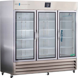 Premier Pharmacy Refrigerator, 72 Cu. Ft., Stainless Steel, Glass Door