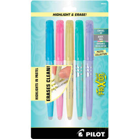 FriXion Light Pastel Collection Erasable Highlighters, Chisel Tip, Asstd Colors, 5/Pk