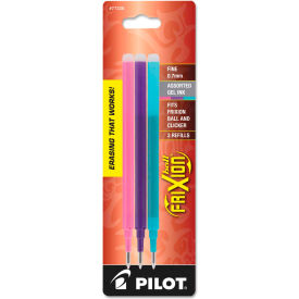 Refill for FriXion Pens, Fine Point, Purple, Pink, Turquoise, 3/Pack