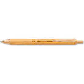 EnerGel Alloy Retractable Gel Pen, Medium 0.7mm, Black Ink, Gold Barrel