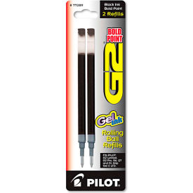 Refill for Pilot G2 Gel Ink Pens, Bold Point, Black Ink, 2/Pack