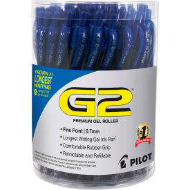 G2 Premium Retractable Gel Pen, Fine 0.7mm, Blue Ink/Barrel, 36/Pack