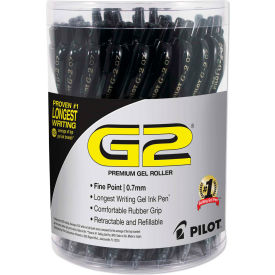 G2 Premium Retractable Gel Pen, Fine 0.7mm, Black Ink/Barrel, 36/Pack