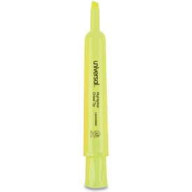 Desk Highlighters, Chisel Tip, Fluorescent Yellow, 36/Pack