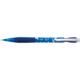 Icy Mechanical Pencil, 0.7 mm, HB (#2.5), Black Lead, Transparent Blue Barrel, 24/Pack