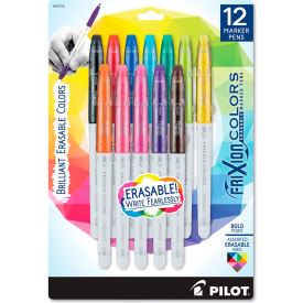 FriXion Colors Erasable Stick Marker Pen, 2.5mm, Assorted Ink/Barrel, 12/Set