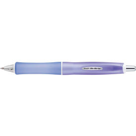 Dr. Grip Frosted Retractable Ballpoint Pen, 1mm, Black Ink, Purple Barrel