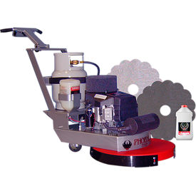 Phoenix 24" Titan 24 Propane Spray Cleaning & Polishing Machine, Gray/Red