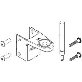 Bathroom Partition Top Hinge Kit, Zamak, Baked Enamel - HDWT-T100