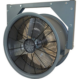 24" High Velocity Air Circulator Drum Fan with Yoke Mount, 5,290 CFM, 1/2 HP, 120V, 1 Phase