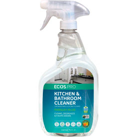 All Purpose Kitchen & Bathroom Cleaner, 32oz.,6/Pack