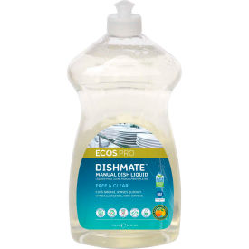ECOS Pro Dishmate Manual Dishwashing Liquid, Free & Clear, 25 oz. Bottle, 6PK
