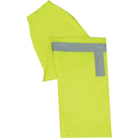 S373PT ANSI Class E Lightweight Rain Pants, 2XL, Hi-Viz Lime