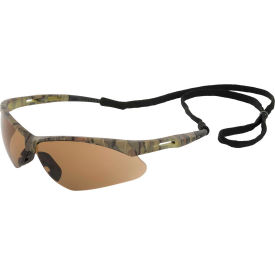 Octane® Safety Glasses, Anti-Fog, Brown Lens, Camo Frame, Pack of 12