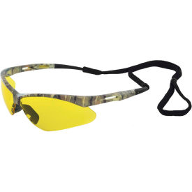 Octane Safety Glasses, Anti-Fog, Amber Lens, Camo Frame, Pack of 12