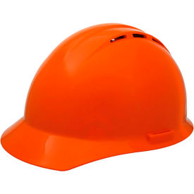 ERB® Americana® Vented Cap, 4-Point Nylon Mega Ratchet® Suspension, Hi-Viz Orange