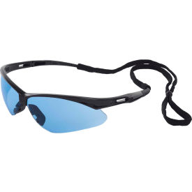 Octane Safety Glasses, Light Blue Lens, Black Frame, Pack of 12