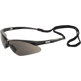 Octane Safety Glasses, Gray Lens, Black Frame, Pack of 12